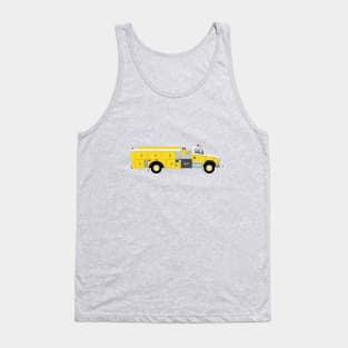 Yellow Fire Tanker Truck Tank Top